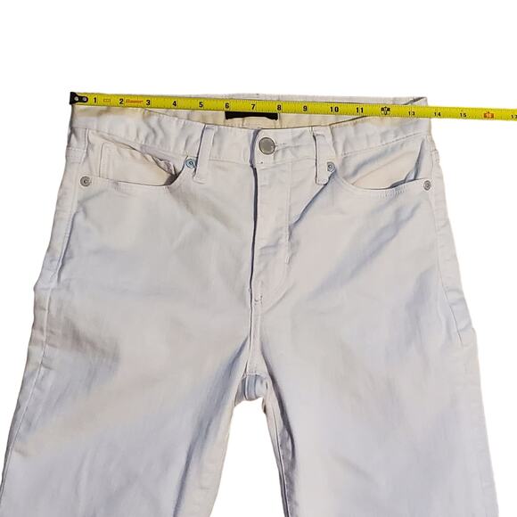 Banana Republic Mid-Rise Skinny Ankle Jean with Raw Hem Size 27 - Picture 5 of 11